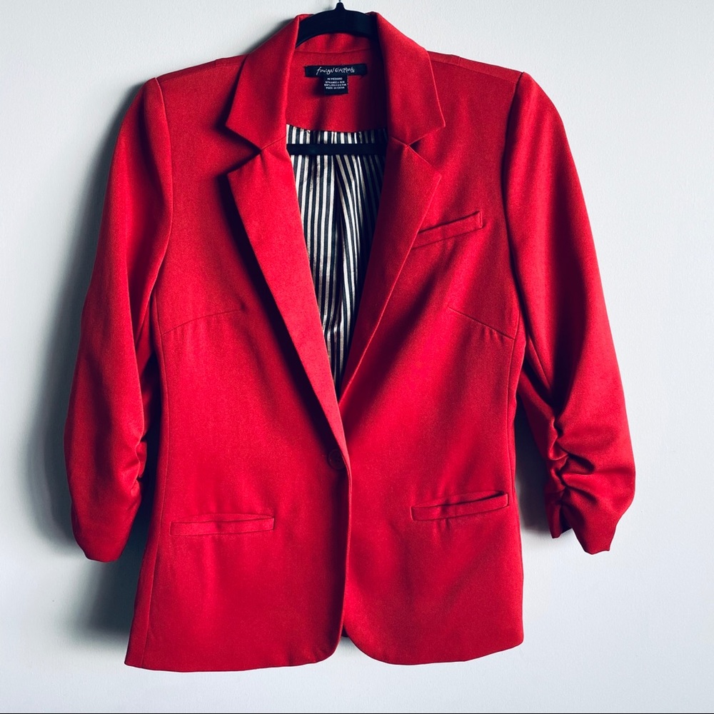 Foreign Exchange Red Blazer